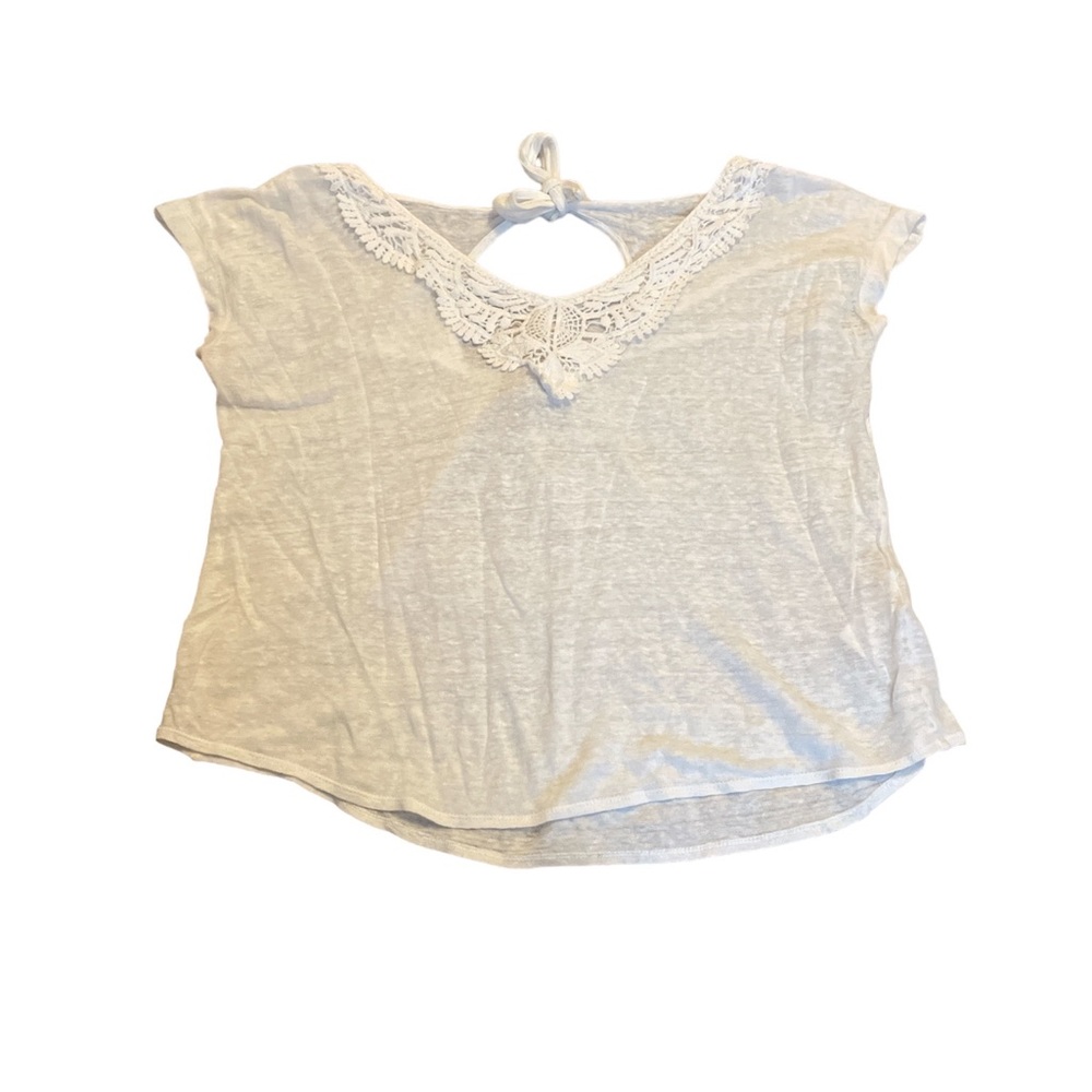 Lucky Brand Women’s white short sleeve shirt Size S